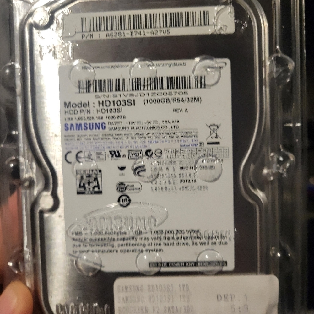 Samsung 1 GB external Hard drive.